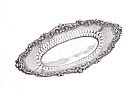 PIERCED OVAL SILVER PIN TRAY at Ross's Online Art Auctions