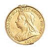 1901 GOLD HALF SOVEREIGN at Ross's Online Art Auctions