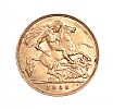 1908 GOLD HALF SOVEREIGN at Ross's Online Art Auctions