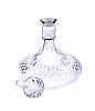 SILVER MOUNTED CUT GLASS SHIPS DECANTER at Ross's Online Art Auctions