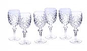 SET OF SIX WATERFORD CRYSTAL WINE GLASSES at Ross's Online Art Auctions