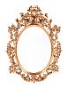 FINE PAIR OF GILTWOOD ORNATE OVAL MIRRORS at Ross's Online Art Auctions