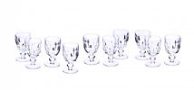 SET OF TEN WATERFORD CRYSTAL PORT GLASSES at Ross's Online Art Auctions