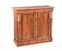 NINETEENTH CENTURY ROSEWOOD EMPIRE STYLE TWO DOOR SIDE CABINET at Ross's Online Art Auctions