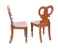 PAIR OF WILLIAM IV MAHOGANY HALL CHAIRS at Ross's Online Art Auctions