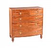 REGENCY MAHOGANY BOW FRONT CHEST at Ross's Online Art Auctions