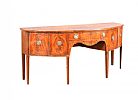 NINETEENTH CENTURY INLAID MAHOGANY BOW FRONT SIDEBOARD at Ross's Online Art Auctions