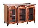 EDWARDIAN MAHOGANY THREE DOOR SIDE CABINET at Ross's Online Art Auctions