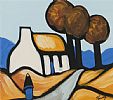 COTTAGE ON THE HILL by J.P. Rooney at Ross's Online Art Auctions