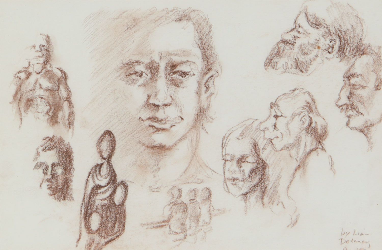 HEAD STUDIES by Liam Delaney at Ross's Online Art Auctions
