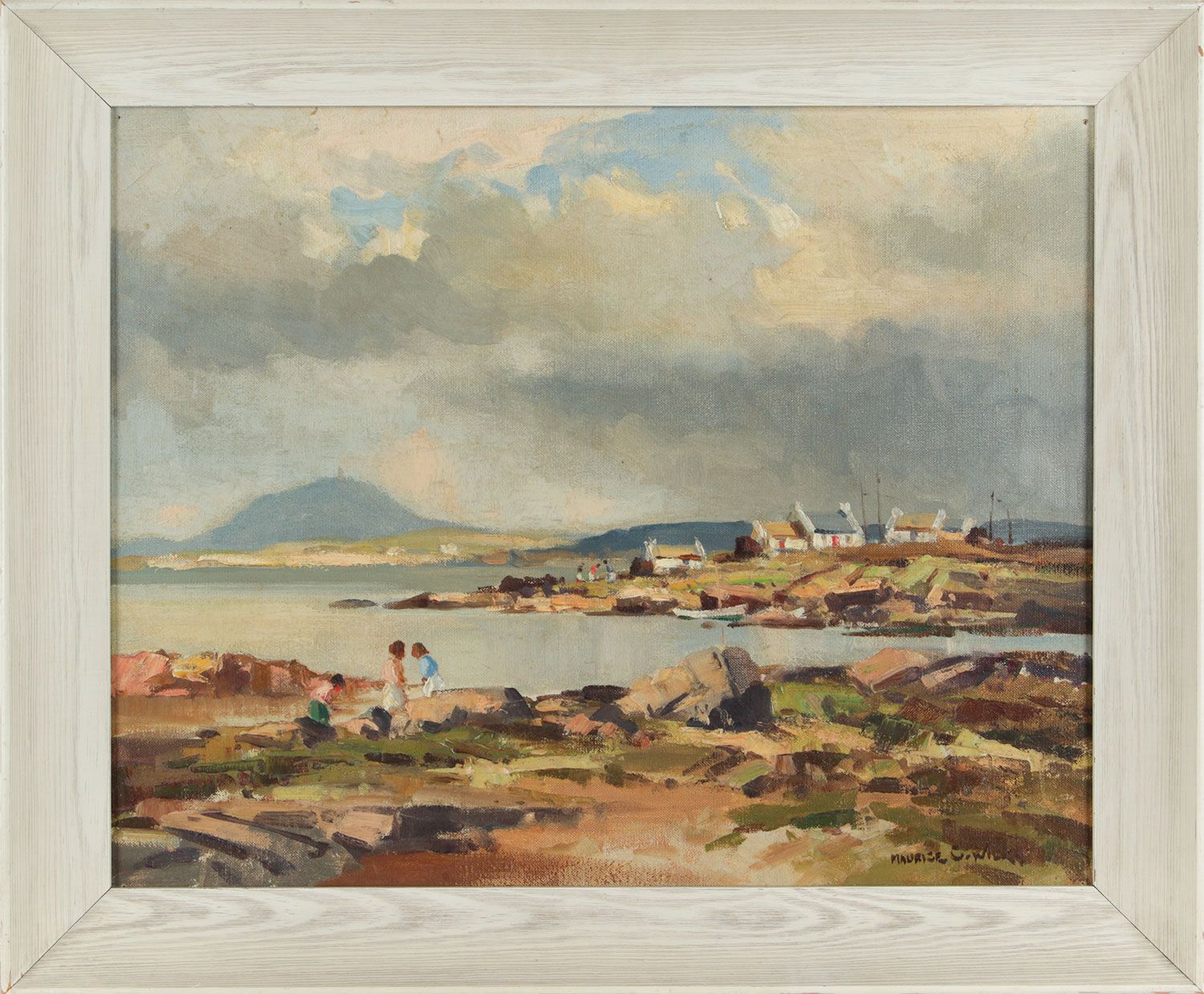 APPROACHING STORM, BALLYCONNEELY, GALWAY by Maurice Canning  Wilks ARHA RUA at Ross's Online Art Auctions