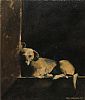 DOG RESTING by Brian Dennington at Ross's Online Art Auctions