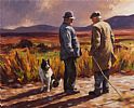 A CHAT IN THE GLENS by Donal McNaughton at Ross's Online Art Auctions