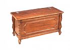 VINTAGE MAHOGANY OTTOMAN BOX at Ross's Online Art Auctions