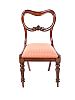FINE SET OF TEN VICTORIAN SADDLEBACK MAHOGANY DINING ROOM CHAIRS at Ross's Online Art Auctions