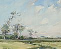 TREES BY A RIVER by Frank McKelvey RHA RUA at Ross's Online Art Auctions