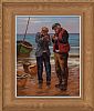 COUNTY ANTRIM FISHERMEN by Donal McNaughton at Ross's Online Art Auctions