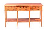 INLAID WALNUT CONSOLE TABLE at Ross's Online Art Auctions