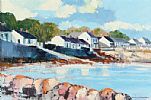 COTTAGES CLOUGHY, ARDS PENINSULA by Dennis Orme Shaw at Ross's Online Art Auctions
