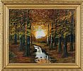 RIVER THROUGH THE WOODS by J.W. Somerville at Ross's Online Art Auctions