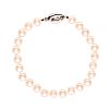 CULTURED PEARL BRACELET WITH 18CT WHITE GOLD CLASP at Ross's Online Art Auctions