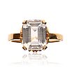 10CT GOLD CUBIC ZIRCONIA RING at Ross's Online Art Auctions