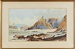 STACK ROCK, PORTDOON by English School at Ross's Online Art Auctions