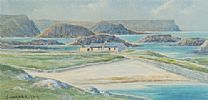 BALLINTOY HARBOUR, COUNTY ANTRIM by George W.  Morrison at Ross's Online Art Auctions