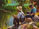 SUMMER FISHING by Donal McNaughton at Ross's Online Art Auctions