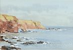 VIEW FROM AUCHMITHIE by Carolyn Anstice at Ross's Online Art Auctions