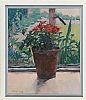 STILL LIFE, POTTED PLANT by Desmond Hickey at Ross's Online Art Auctions