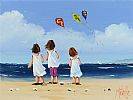 SISTERS BY THE SEA by Michelle Carlin at Ross's Online Art Auctions