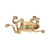 9CT GOLD EMERALD & RUBY FROG BROOCH at Ross's Online Art Auctions