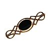 9CT GOLD ONYX BROOCH at Ross's Online Art Auctions