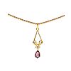 9CT GOLD AMETHYST NECKLACE at Ross's Online Art Auctions
