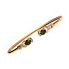 9CT GOLD SAPPHIRE & DIAMOND BANGLE at Ross's Online Art Auctions