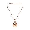 9CT ROSE GOLD SOVEREIGN CASE & CHAIN at Ross's Online Art Auctions