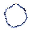 STRAND OF LAPIS LAZULI BEADS at Ross's Online Art Auctions