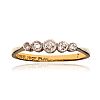 18CT GOLD & PLATINUM FIVE STONE DIAMOND RING at Ross's Online Art Auctions