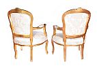 PAIR OF GILT ARMCHAIRS at Ross's Online Art Auctions
