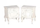 PAIR OF FRENCH STYLE PAINTED PEDESTALS at Ross's Online Art Auctions