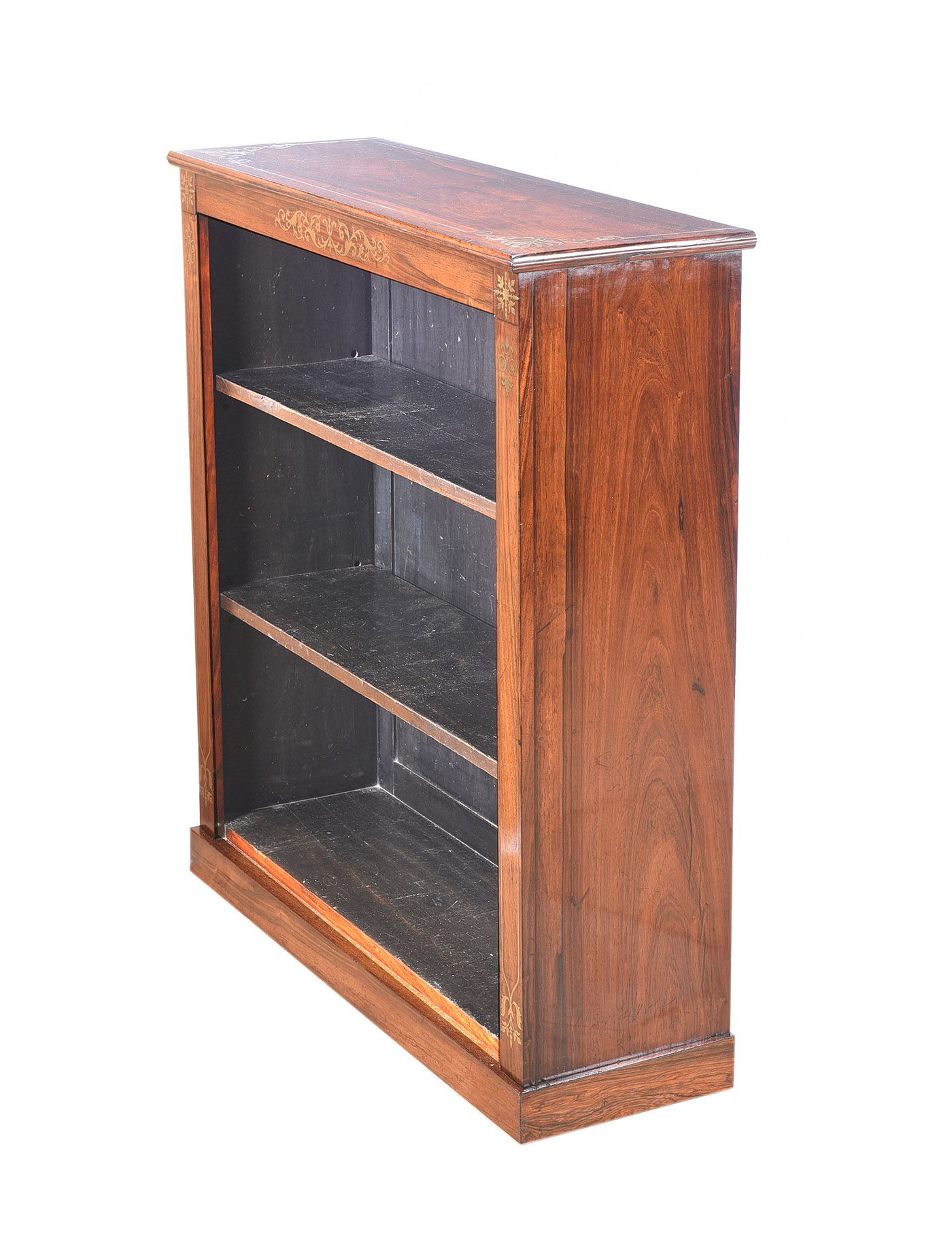 FINE REGENCY ROSEWOOD OPEN BOOKCASE at Ross's Online Art Auctions