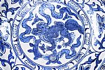 CHINESE BLUE & WHITE CHARGER at Ross's Online Art Auctions