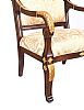 FINE PAIR OF PARCEL GILT & MAHOGANY ARMCHAIRS at Ross's Online Art Auctions