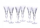 SET OF SIX CRYSTAL WINE GLASSES at Ross's Online Art Auctions