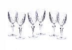 SET OF SIX WATERFORD CRYSTAL CLARET GLASSES at Ross's Online Art Auctions