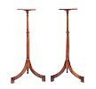 PAIR OF EDWARDIAN MAHOGANY TORCHERES at Ross's Online Art Auctions