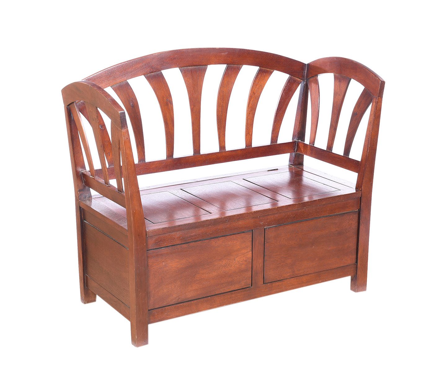 MAHOGANY HALL BENCH at Ross's Online Art Auctions