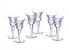 SET OF SIX CRYSTAL SHERRY GLASSES at Ross's Online Art Auctions