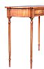 FEATHERED MAHOGANY CONSOLE TABLE at Ross's Online Art Auctions